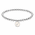 Arrow Charm On Silver Bracelet