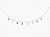 Dainty Color Pop Necklace - Silver