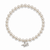 Pearl with Unicorn Charm Bracelet - Silver