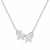 Twin Stars Pendant Necklace - Stainless Silver