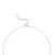 Zirconia Bezel Necklace - Stainless Silver
