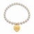 Heart Tag Bracelet - Pearl
