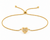 Bolo Cinch Mini Heart Bead - Gold