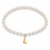 Cowbell Charm Bracelet  - Pearl Bead