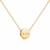 Theta Mini Circle Bead Necklace - Gold