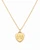 Color Pop Heart Tag Necklace - Gold