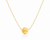 Mini Bead Slider Necklace - Gold
