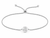 Mini Bead Bolo Cinch Bracelet - Stainless Silver