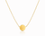 Mini Bead Slider Necklace - Gold