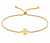 Mini Bead Bolo Cinch Bracelet - Gold