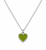 Color Pop Heart Tag Necklace  - Silver
