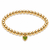 Color Pop Heart Tag Gold Bracelet