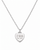 mini heart color pop necklace - stainless steel
