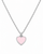 mini heart color pop necklace - stainless steel