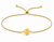 Mini Circle Bead Cinch Bracelet - Gold