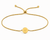 Mini Circle Bead Cinch Bracelet - Gold