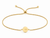 Mini Circle Bead Cinch Bracelet - Gold