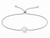 Mini Circle Bead Cinch Bracelet - Stainless Silver