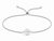 Mini Circle Bead Cinch Bracelet - Stainless Silver