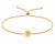 Mini Circle Bead Cinch Bracelet - Gold