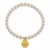 double sided coin pearl bracelet