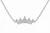ZTA Pavé Crown Necklace – Silver