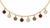 State Confetti Necklace - Gold