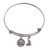 sigma sigma sigma bracelet, silver plated