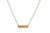 FURMAN BAR NECKLACE- GOLD PLATED