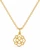 infinity rose necklace - gold