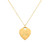 heart tag gold: 1.5mm chain - chio