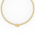 oval tag necklace gold - theta