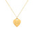 heart tag gold: 1.5mm chain - theta