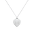 heart tag sterling silver: 1.5mm chain - theta