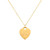 heart tag gold: 1.5mm chain - deltagamma