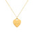 heart tag gold: 1.5mm chain - dz