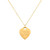 heart tag gold: 1.5mm chain - gphibeta