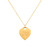 heart tag gold: 1.5mm chain - piphi