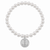 Pearl sterling silver coin pearl bracelet