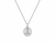 Coin sterling silver necklace