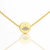 ZTA Mini Circle Necklace – Double-Sided : Gold