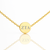 ZTA Mini Circle Necklace – Double-Sided : Gold