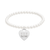 heart tag pearl bracelet - trisigma