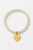 heart tag pearl bracelet - sk