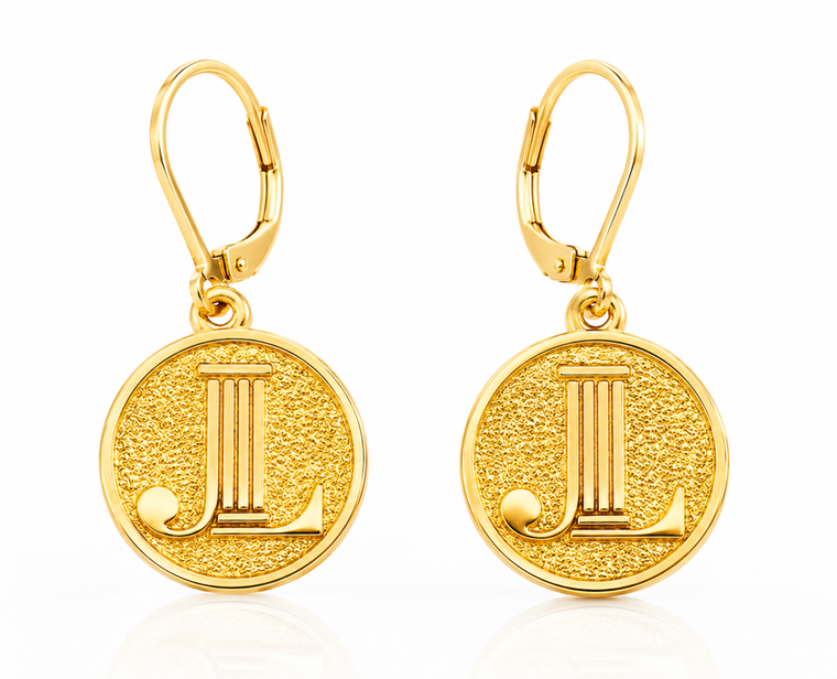 JL Earrings - Gold plated