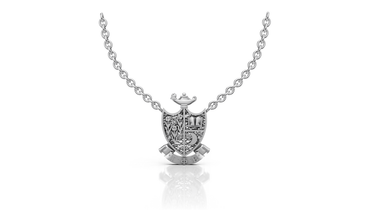 crest necklace - gamma phi beta sterling silver