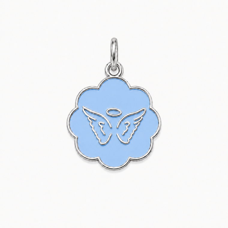 Angel Wings Charm- Silver
