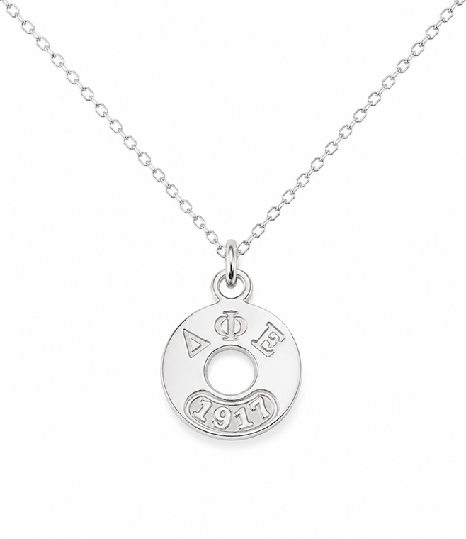 Open Donut Charm Necklace