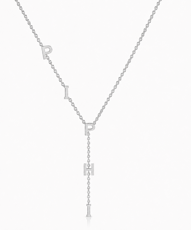 Lariat Necklace - Silver