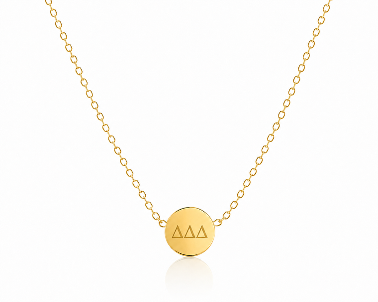 Mini Bead Slider Necklace - Gold